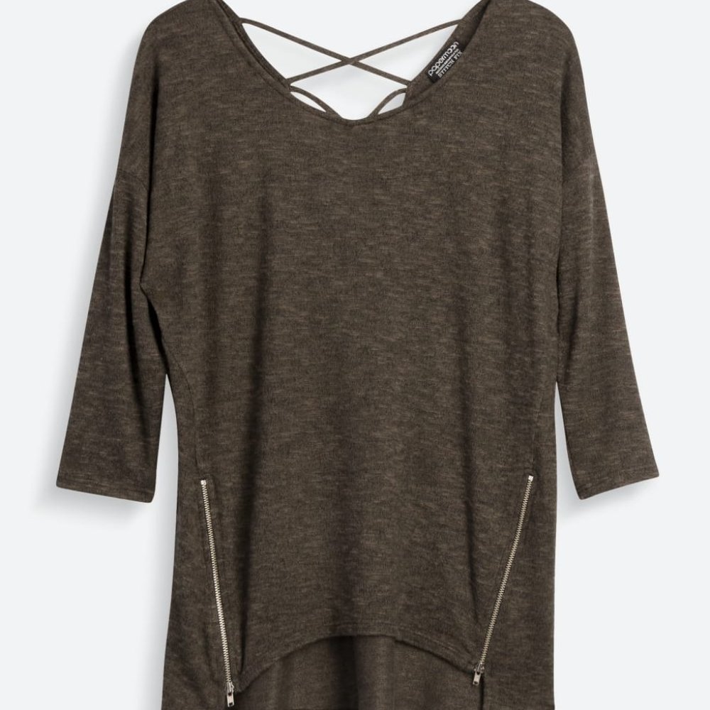 PAPERMOON Kerington Cross Back Knit Top